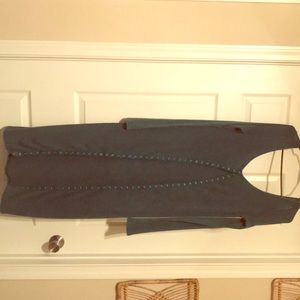 Hunter green button down dress